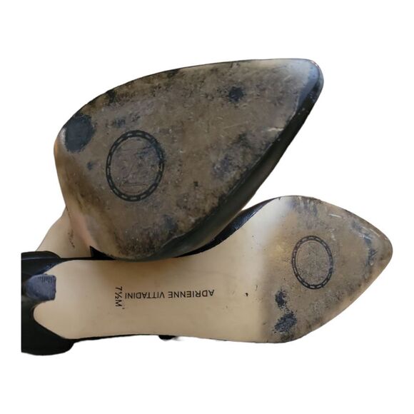 Adrienne Vittadini Black Strappy Jakob Pump Size 7.5 - Picture 6 of 8